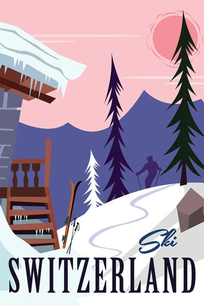 Snowy Mountains: Ski Switzerland by Gary Godel