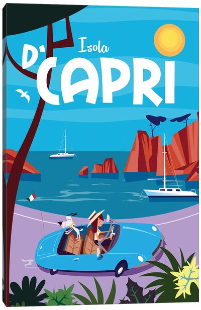 Isola D'Capri I Canvas Art Print - Gary Godel