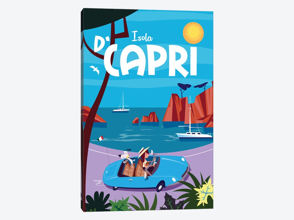 Isola D'Capri I by Gary Godel 1-piece Canvas Artwork