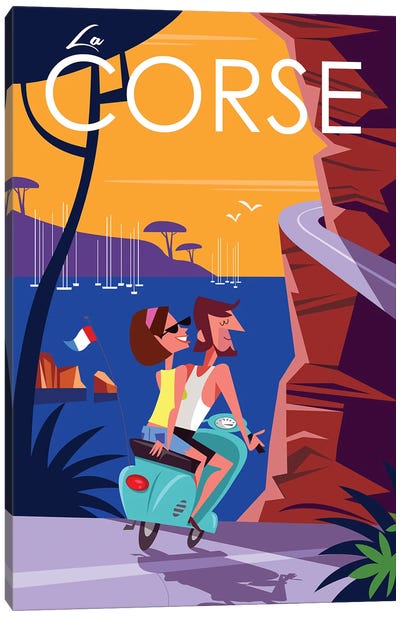 La Corse Canvas Art Print - Gary Godel
