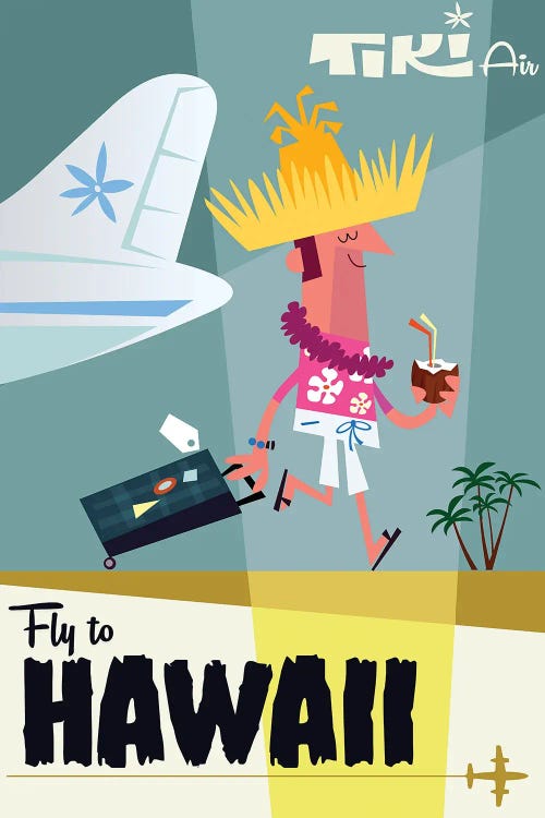 Fly To...Hawaii by Gary Godel wall art