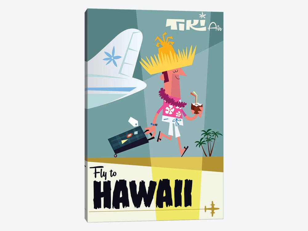 Fly To...Hawaii by Gary Godel 1-piece Canvas Wall Art