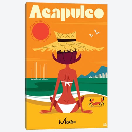Acapulco Canvas Print #GGD1} by Gary Godel Canvas Print