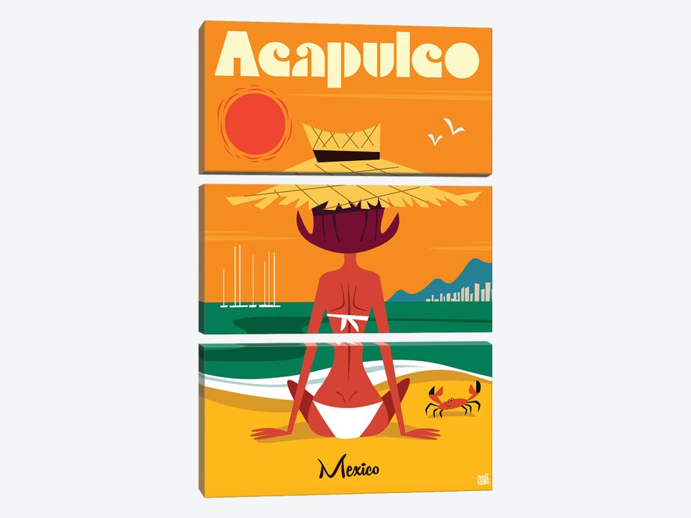 Acapulco by Gary Godel 3-piece Art Print