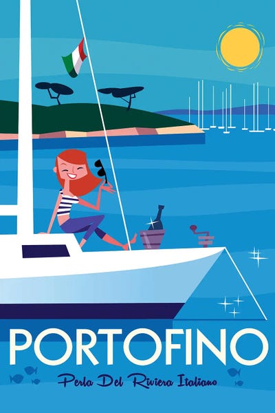Genoa: Portofino Sailing by Gary Godel
