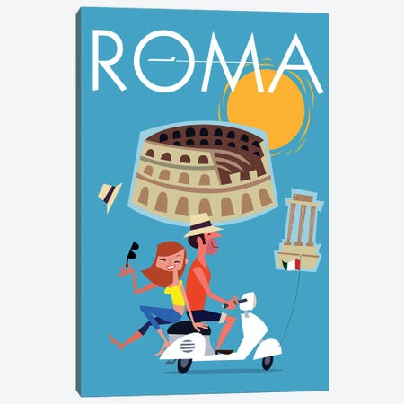 Roma Italie Canvas Print #GGD203} by Gary Godel Canvas Artwork