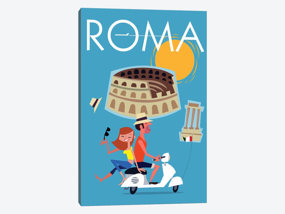Roma Italie by Gary Godel 1-piece Canvas Print