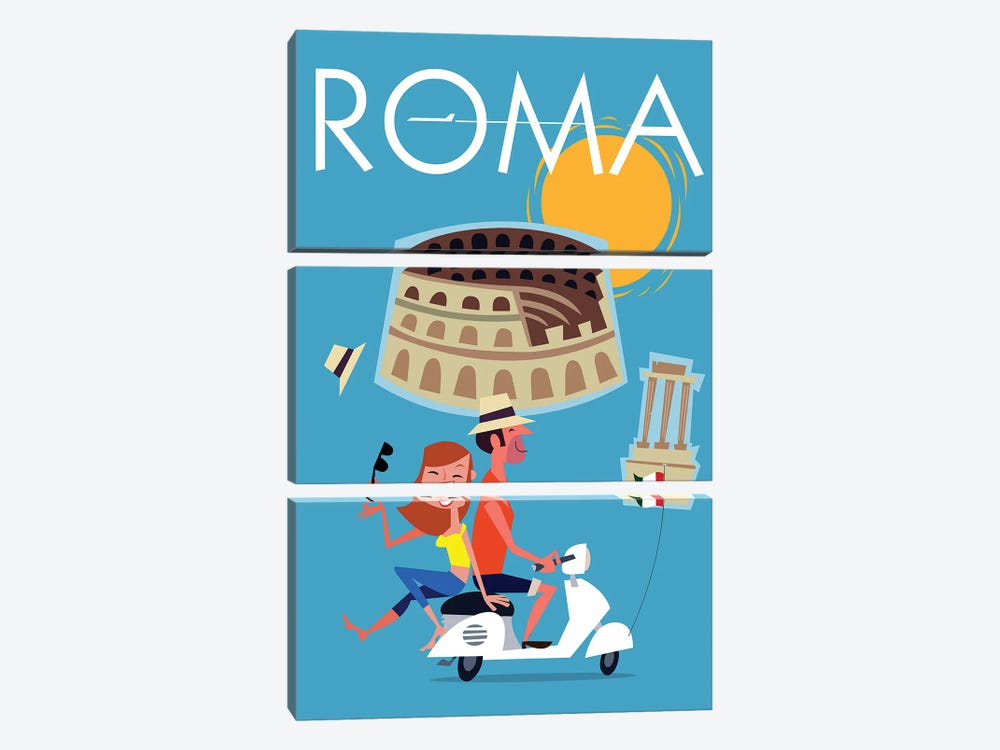 Roma Italie by Gary Godel 3-piece Art Print