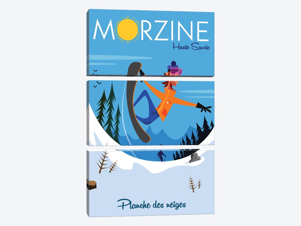 Morzine Haute-Savoie by Gary Godel 3-piece Canvas Art