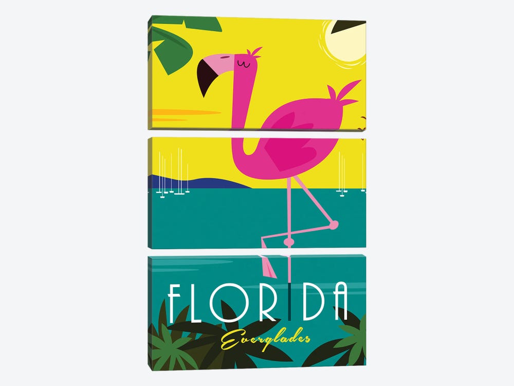 Florida by Gary Godel 3-piece Canvas Artwork