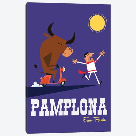Pamplona Canvas Print #GGD26} by Gary Godel Canvas Art Print