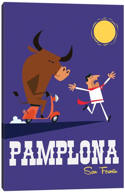 Pamplona Canvas Art Print - Gary Godel