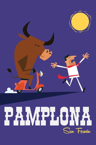 Bulls: Pamplona by Gary Godel