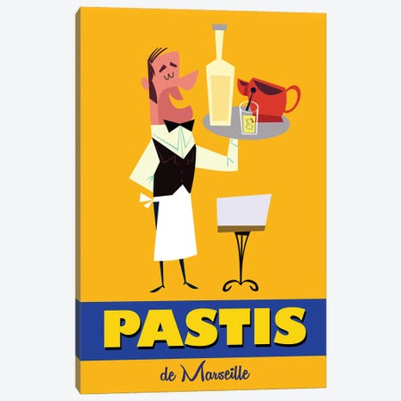 Pastis De Marseille Canvas Print #GGD27} by Gary Godel Canvas Print