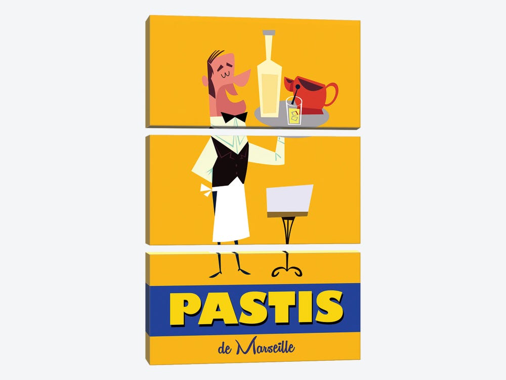 Pastis De Marseille by Gary Godel 3-piece Art Print