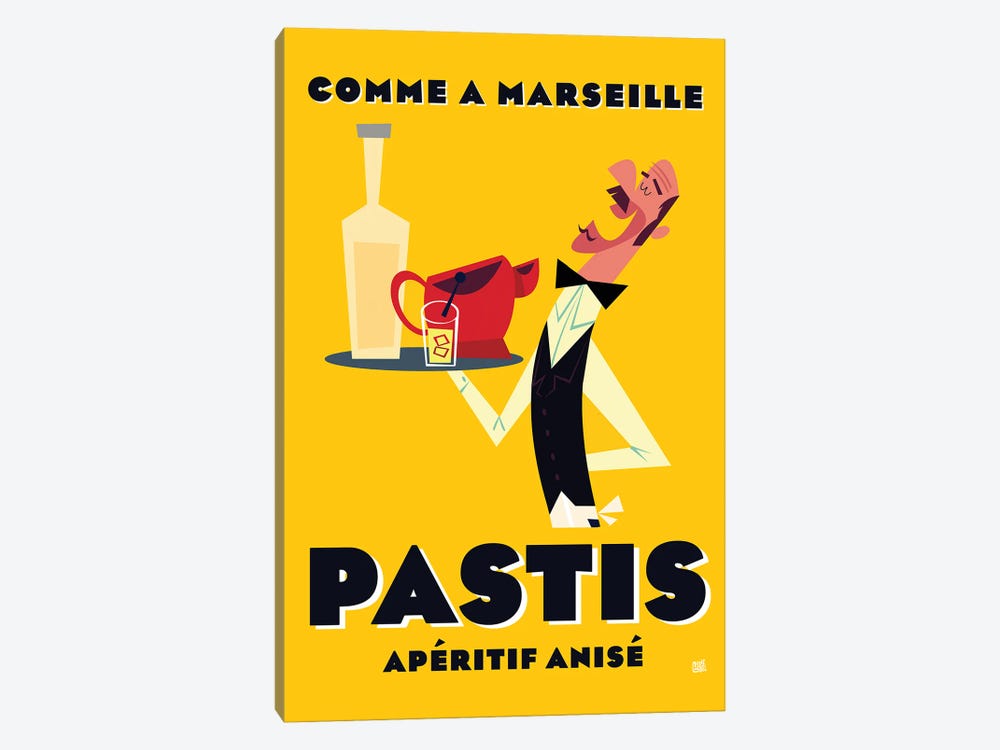 Pastis Apreitif by Gary Godel 1-piece Canvas Artwork