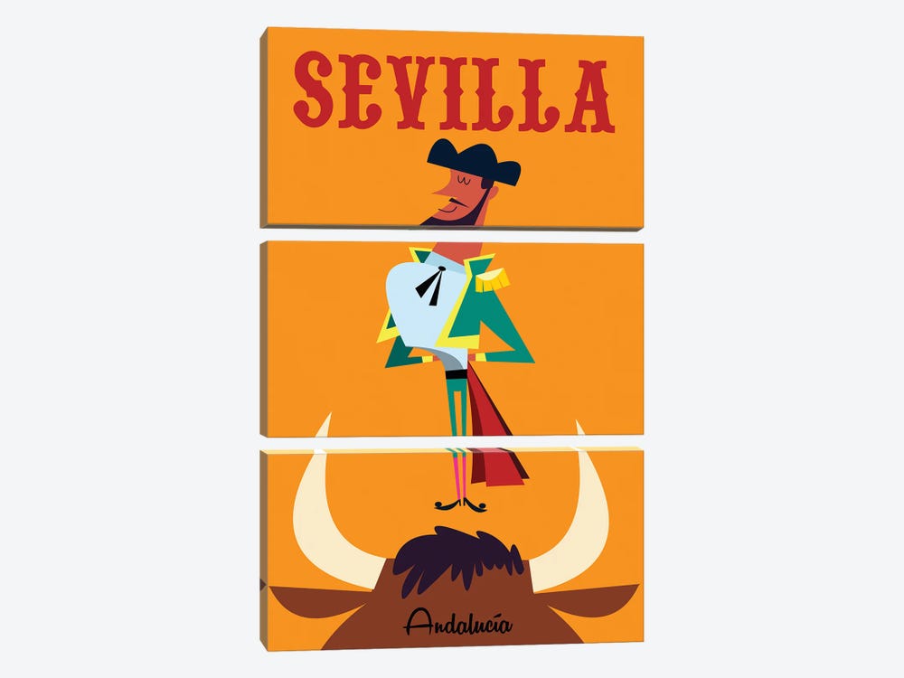 Sevilla by Gary Godel 3-piece Art Print
