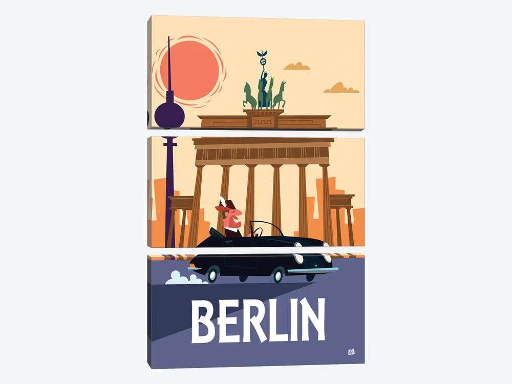 Berlin by Gary Godel 3-piece Canvas Art