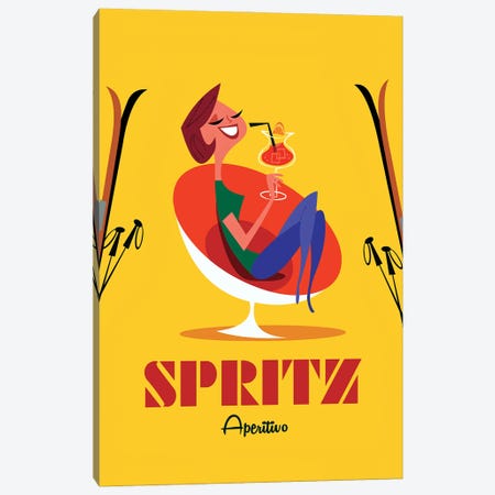 Spritz Aperitif Canvas Print #GGD30} by Gary Godel Art Print
