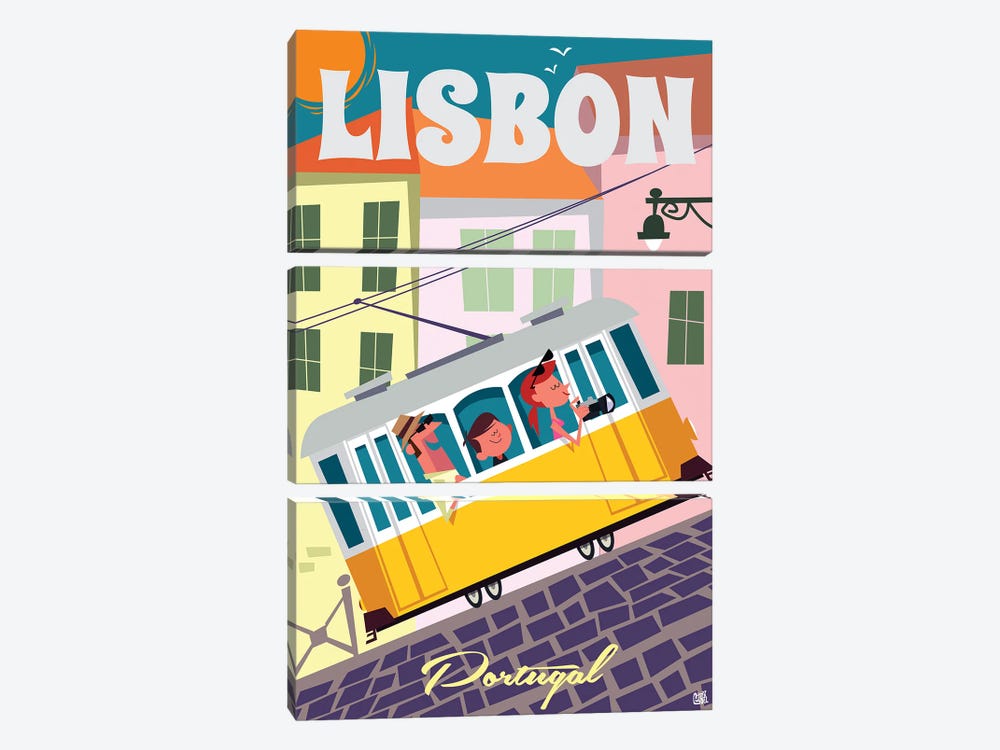 Lisbon by Gary Godel 3-piece Art Print