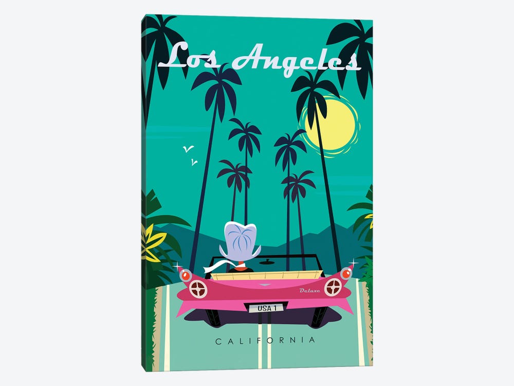 Los Angeles by Gary Godel 1-piece Canvas Wall Art