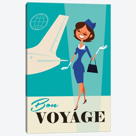 Bon Voyage Canvas Print #GGD3} by Gary Godel Canvas Print