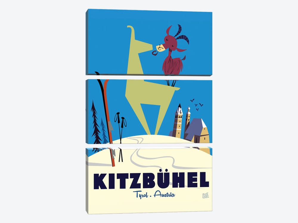 Kitzbuhel Ibex by Gary Godel 3-piece Art Print