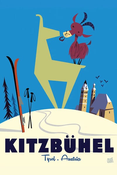 Skiing: Kitzbuhel Ibex by Gary Godel
