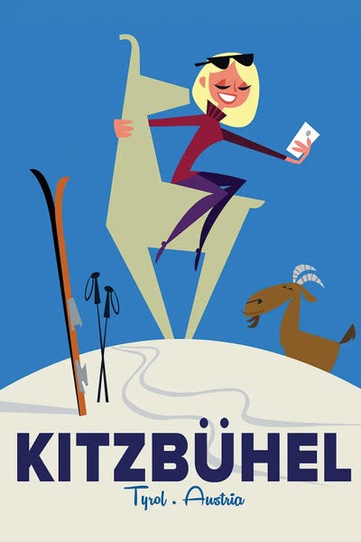 Skiing: Kitzbuhel by Gary Godel