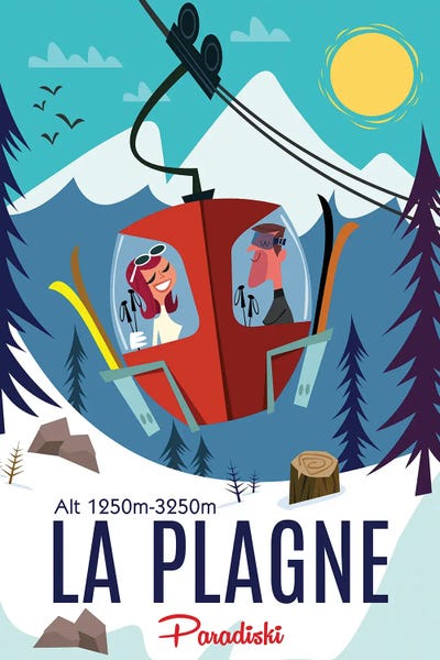 Skiing: La Plagne by Gary Godel