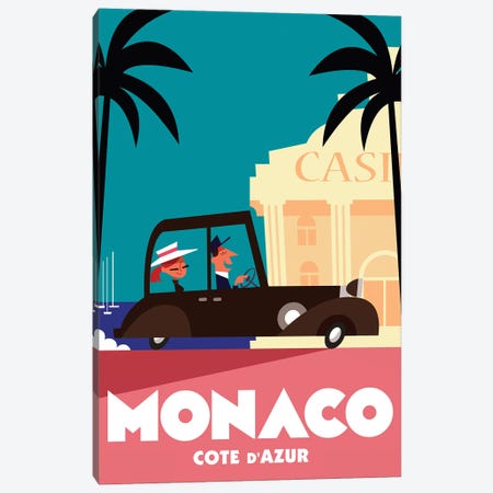 Monaco Casino Canvas Print #GGD45} by Gary Godel Art Print