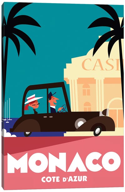 Monaco Casino Canvas Art Print - Gary Godel