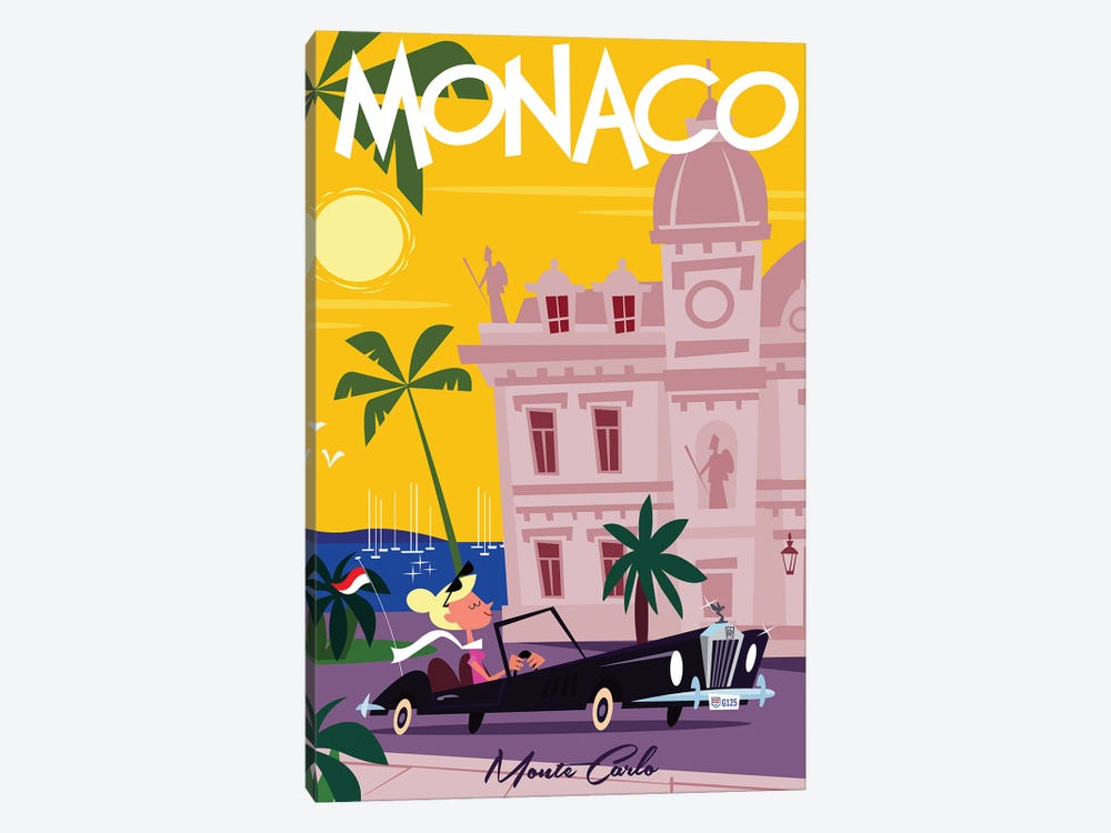Monaco Monte Carlo by Gary Godel 1-piece Canvas Artwork