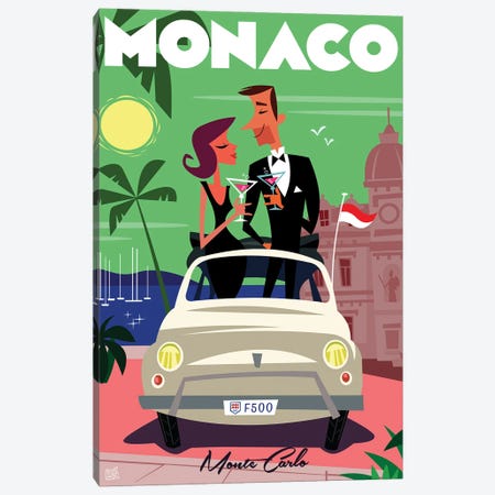 Monaco Monte Carlo Casino Canvas Print #GGD48} by Gary Godel Canvas Artwork