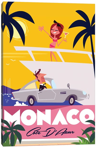 Monaco Canvas Art Print - Yachts