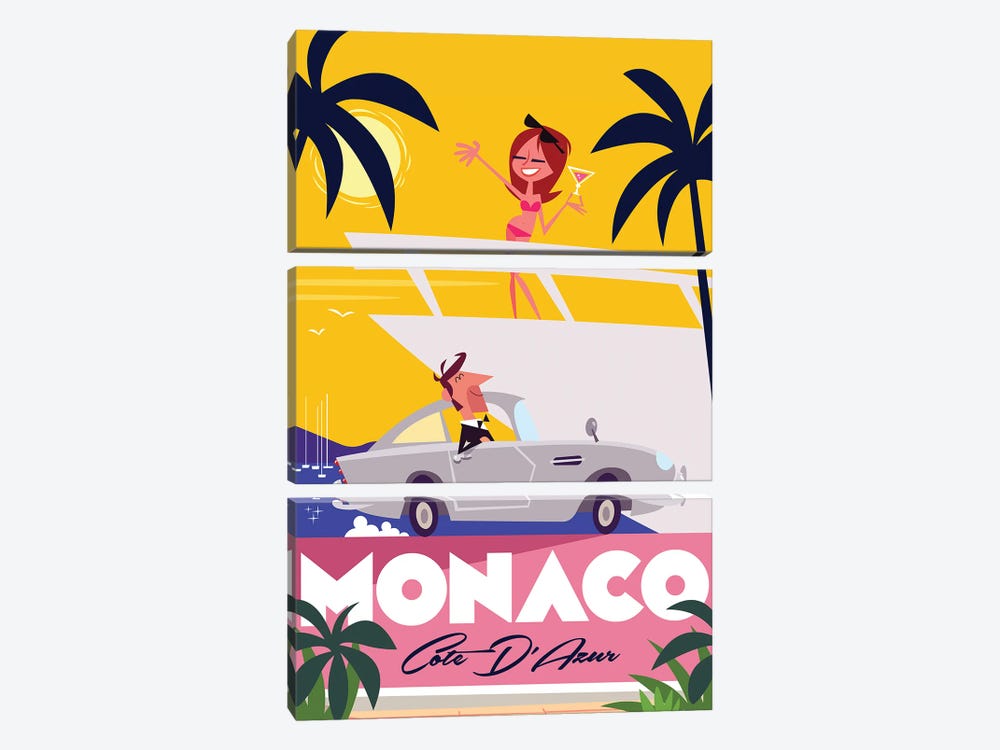 Monaco by Gary Godel 3-piece Art Print