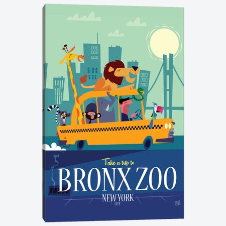 Bronx Zoo Nyc Canvas Print #GGD4} by Gary Godel Canvas Wall Art