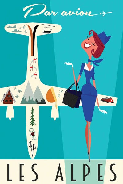 Airplanes: Par Avion Les Alpes by Gary Godel