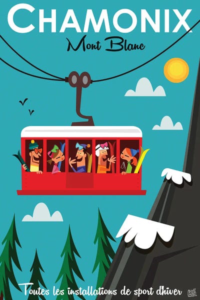 By Air: Chamonix Cable Car by Gary Godel