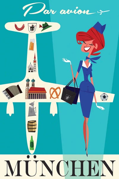 Airplanes: Par Avion Munich by Gary Godel