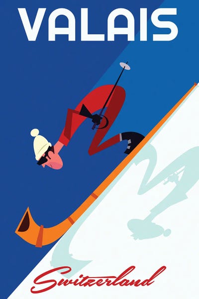 Skiing: Valais Switzerland by Gary Godel