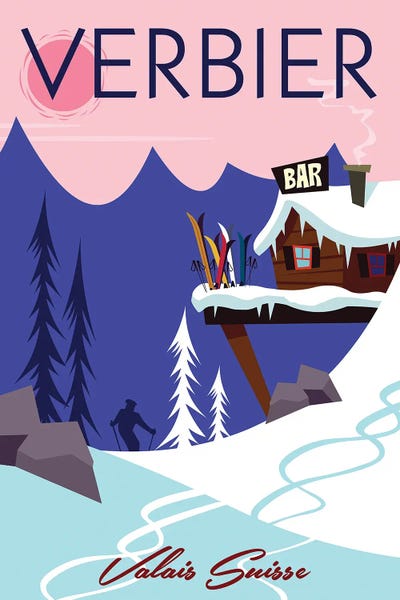 Snowy Mountains: Verbier Apres by Gary Godel