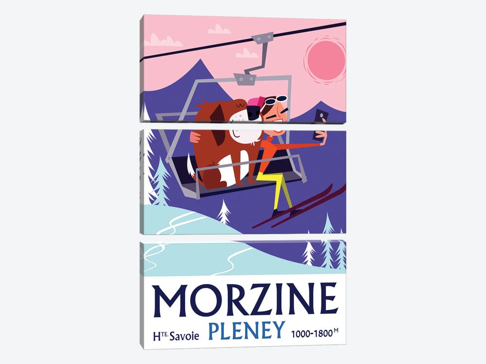 Morzine Pleney by Gary Godel 3-piece Canvas Art