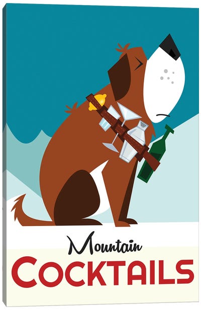 Mountain Cocktails Canvas Art Print - Food & Drink Posters