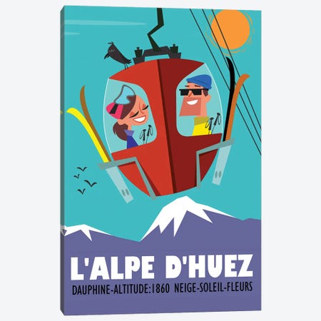 L'Alpe D'Huez Canvas Print #GGD6} by Gary Godel Canvas Wall Art