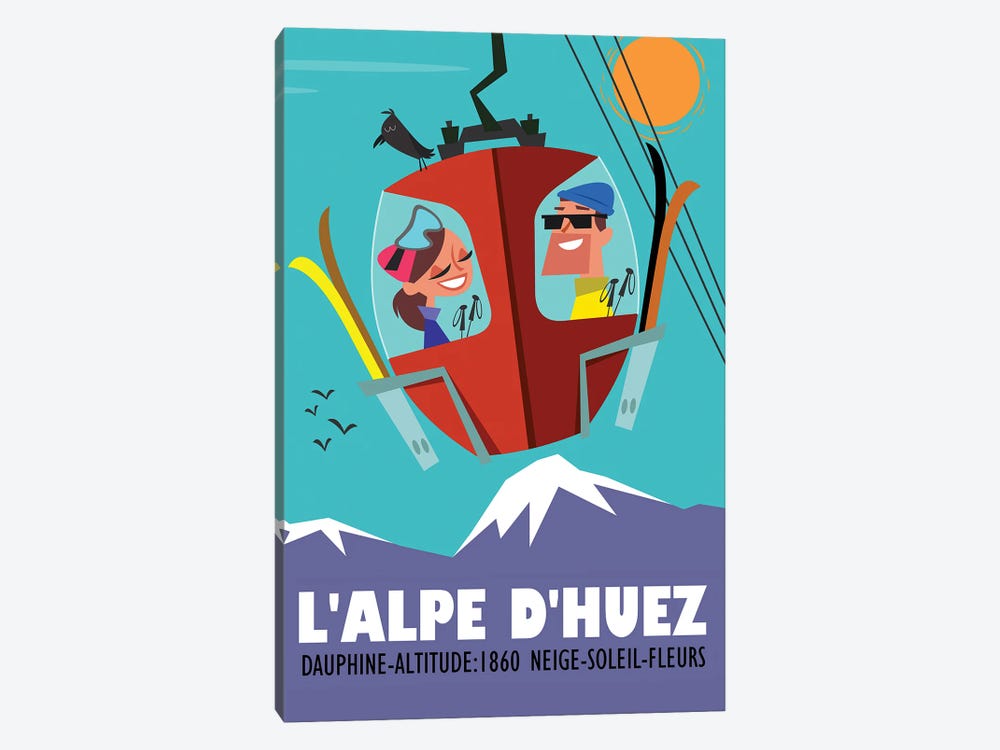 L'Alpe D'Huez by Gary Godel 1-piece Canvas Wall Art
