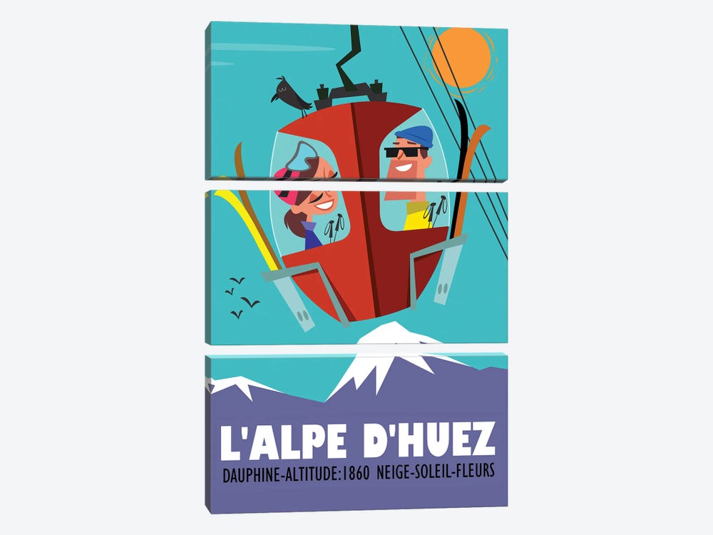 L'Alpe D'Huez by Gary Godel 3-piece Canvas Art