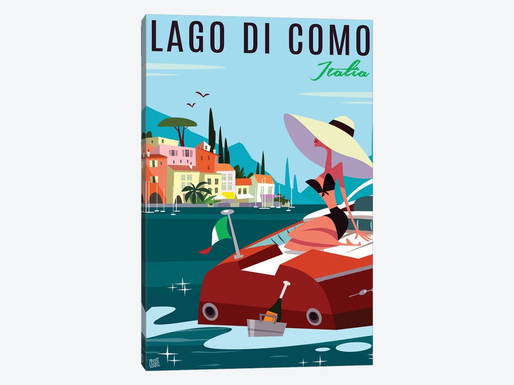 Lago Di Como Italia by Gary Godel 1-piece Canvas Wall Art