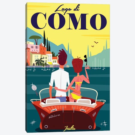 Lago Di Como Canvas Print #GGD72} by Gary Godel Art Print