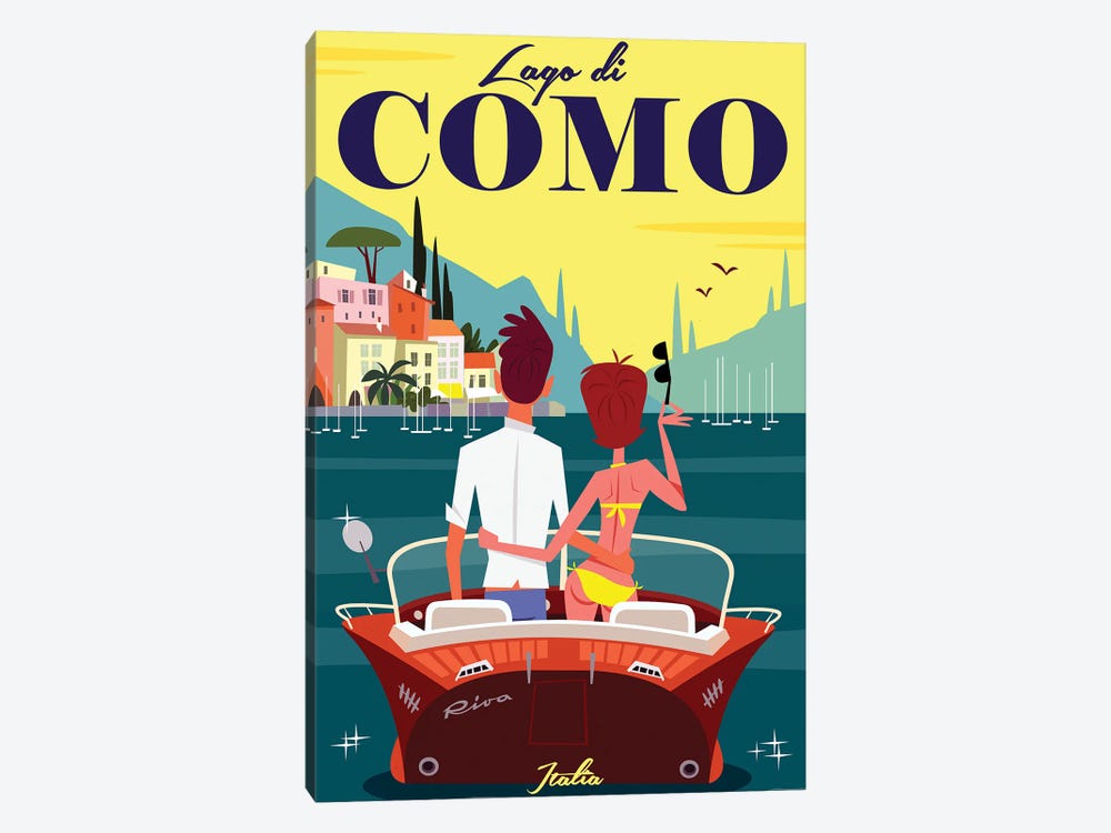 Lago Di Como by Gary Godel 1-piece Canvas Print